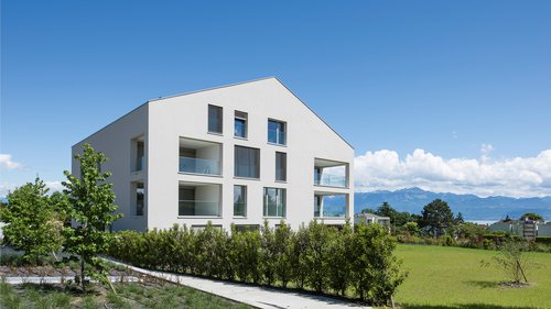 Architecture de CCHE d'une résidence de logements La Barberole Suisse