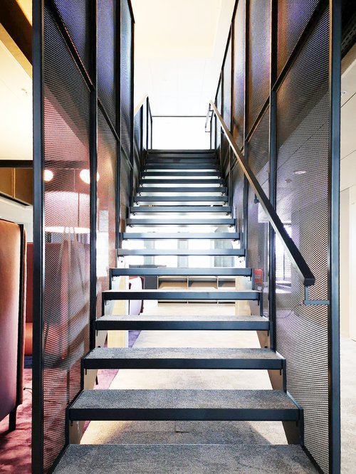 Architecture d'intérieur de CCHE du bâtiment administratif du Crédit Agricole Suisse