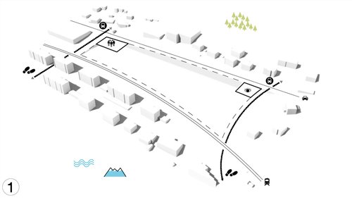 Urbanisme de CCHE pour le concours de Bella Vista Suisse
