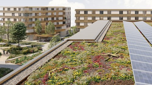 Concours d'architecture de CCHE pour les Tuileries 1 à Epalinges Suisse