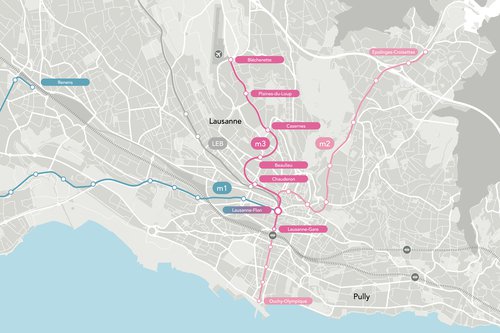 Architecture de CCHE pour le m3 de Lausanne Suisse