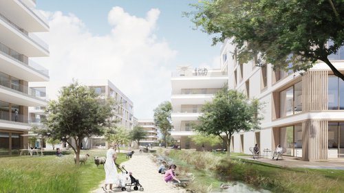 Urbanisme de CCHE pour le concours les Communaux d'Ambilly Suisse