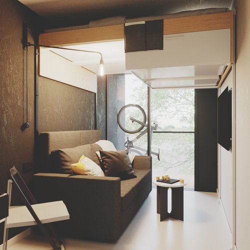 Architecture de CCHE pour l'Hôtel Unit du campus The Hive Suisse