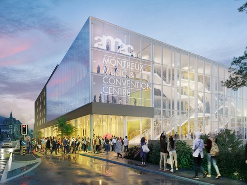 Architecture de CCHE pour le Centre de congrès 2m2c à Montreux Suisse