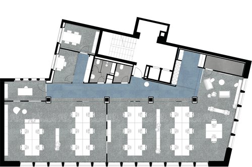 Architecture d'intérieur de CCHE pour le projet Kessler à Lausanne Suisse