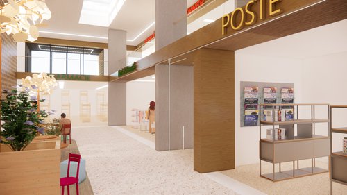 Concept transformation de CCHE pour le projet du centre commercial de la Tourelle Genève Suisse