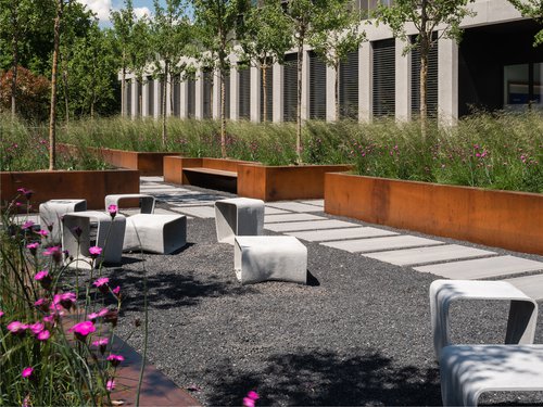 Architecture et réalisation de CCHE du bâtiment administratif The Hive 8  Suisse