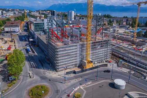 Actualité de CCHE Malley Phare chantier du mois dans le magazine Batimag Suisse