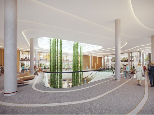 Architecture de CCHE pour le l'îlot A Les Atmoshères du Quartier de l'étang à Vernier Genève Suisse