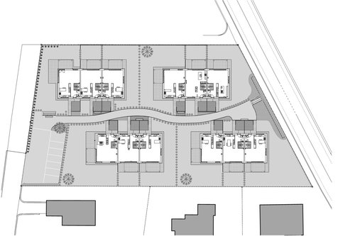 Architecture de CCHE pour le Quartier La Pique à Gland Suisse