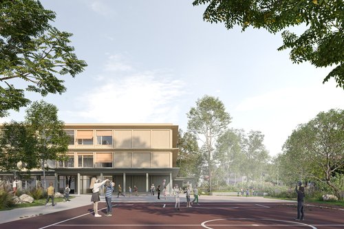 Architecture de CCHE pour le concours de l'école de Siviriez Suisse