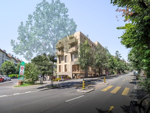 Actualité de CCHE pour le lancement du chantier d'un bâtiment mixte au cœur de Lausanne Avenue de la Harpe Suisse