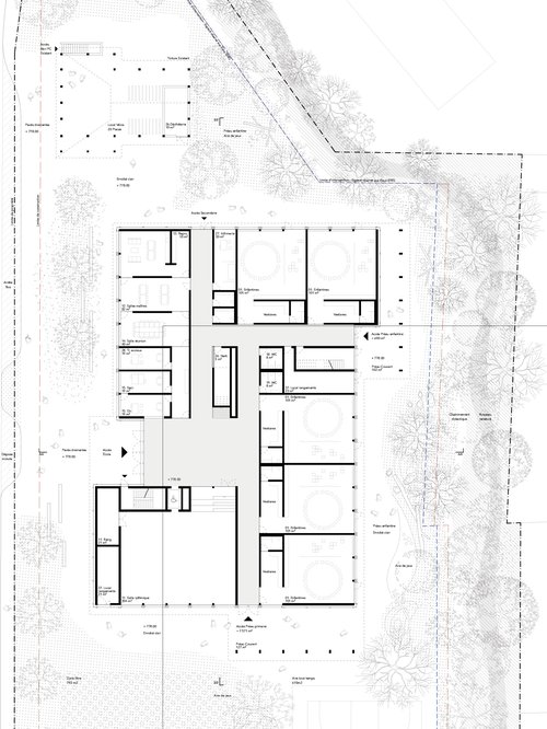Architecture de CCHE pour le concours de l'école de Siviriez Suisse