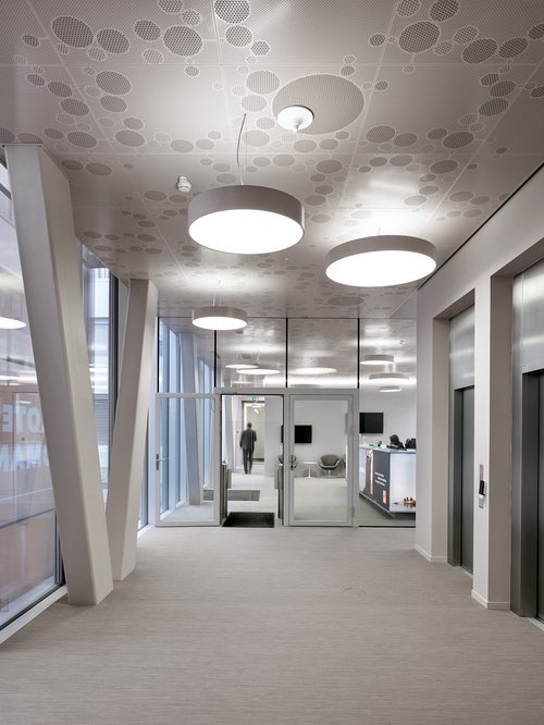 Architecture de CCHE du bâtiment administratif de la Loterie Suisse Romande Suisse