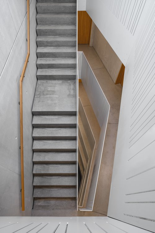 Architecture d'intérieur de CCHE du bâtiment de logements La Toula Suisse