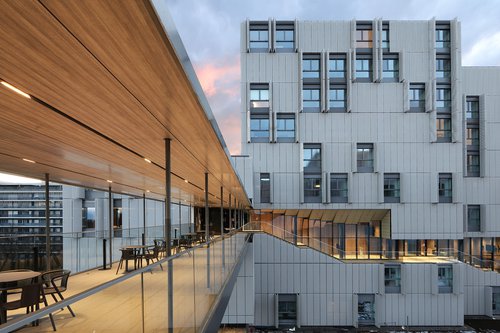 Architecture de CCHE pour La Résidence étudiante du Grand Morillon Suisse