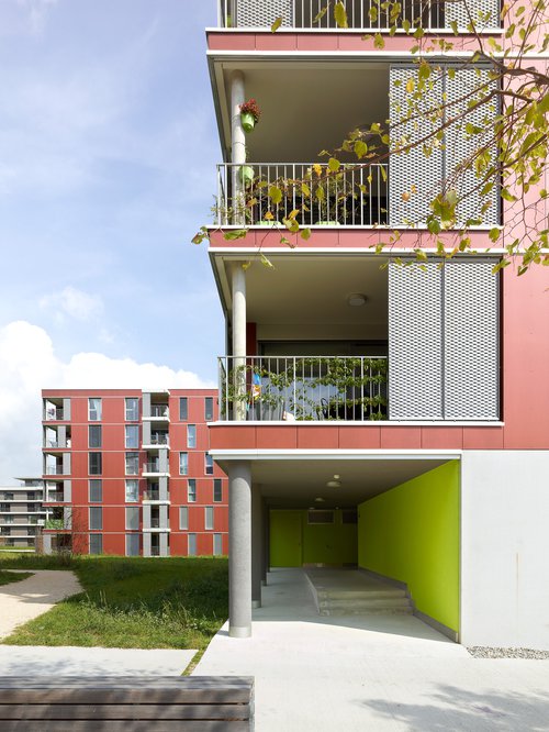 © Thomas Jantscher Architecture de CCHE pour l'éco quartier d'habitation Eikenott Suisse