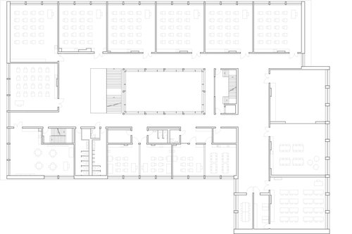 Architecture de CCHE pour l'école de Pont-Rouge à Lancy Genève Suisse