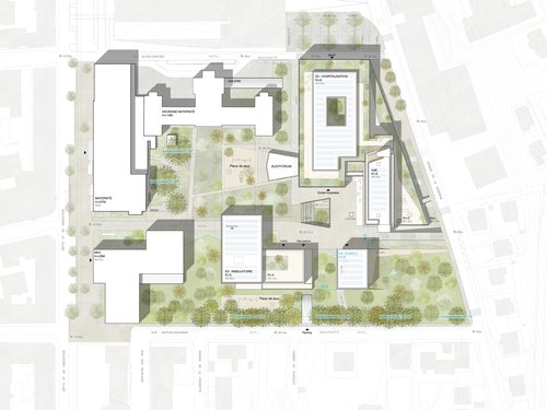 Concours d'architecture de CCHE pour l'Hôpital des enfants