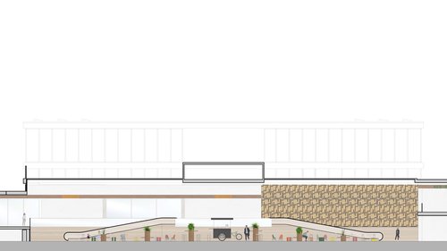 Concept transformation de CCHE pour le projet du centre commercial de la Tourelle Genève Suisse