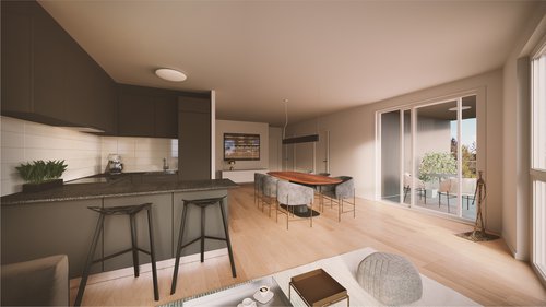 Urbanisme et Architecture de CCHE pour le quartier d'habitation Le Grand Chemin Nord Suisse