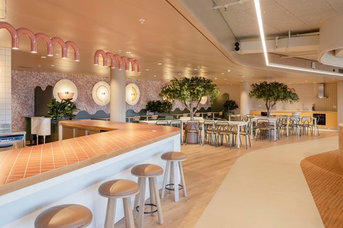 Architecture de CCHE pour la résidence étudiante "Omestay" de l'îlot "Les Atmosphères" du Quartier de l'étang à Vernier Genève Suisse