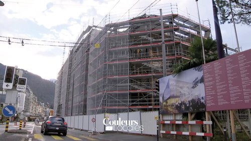 Actualité de Couleurs Locales (RTS) pour la transformation du centre de congrès 2m2c à Montreux Suisse