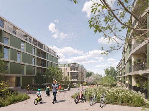 Architecture de CCHE pour Quartier résidentiel Reussperlen Suisse