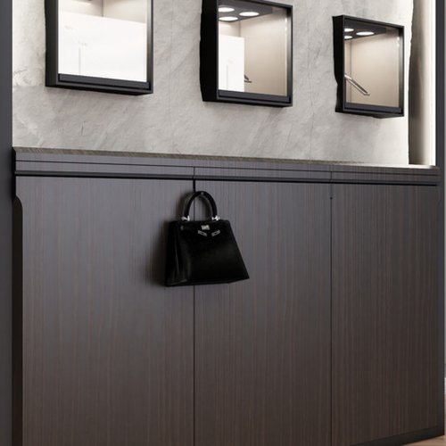 Concept de CCHE pour la boutique d'horlogerie Romain Gauthier Nagoya Japon Suisse