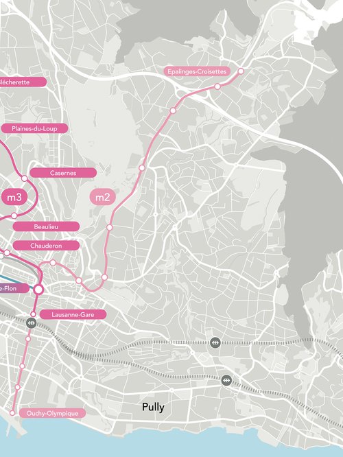 Architecture de CCHE pour le m3 de Lausanne Suisse