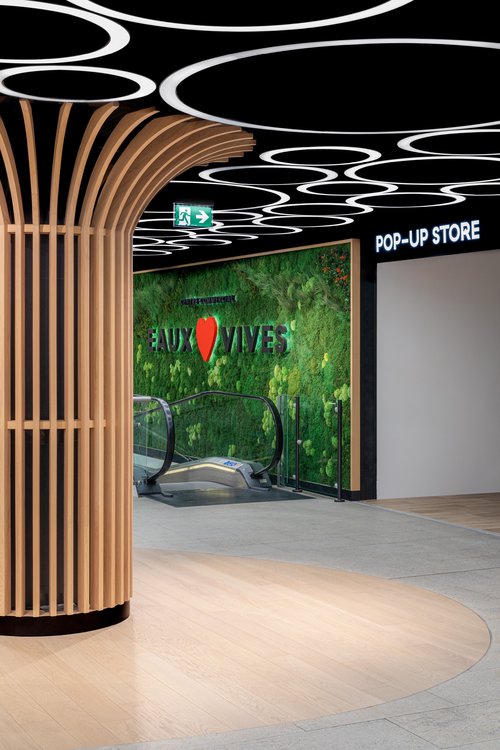 Transformation de CCHE pour le Centre commercial des Eaux-Vives Genève Suisse