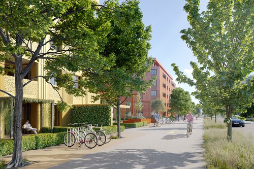 Urbanisme de CCHE pour le quartier d'habitation La Suettaz Suisse