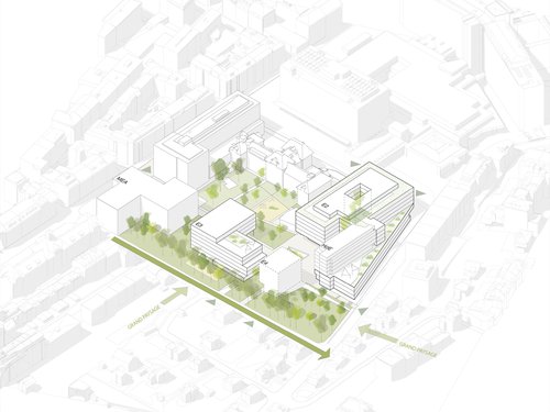 Concours d'architecture de CCHE pour l'Hôpital des enfants