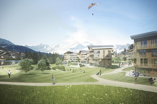 Urbanisme de CCHE pour le Hameau de la Moubra Crans-Montana Suisse