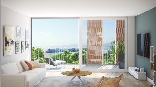 Image 3D de CCHE des bâtiments Parallèle I et II Suisse