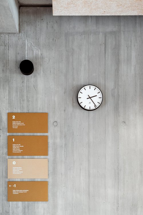 Architecture de CCHE pour l'école de Pont-Rouge à Lancy Genève Suisse