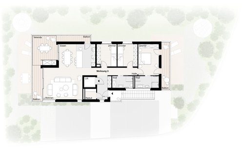 Architecture de CCHE pour un immeuble d'habitation à Tagelswangen Suisse