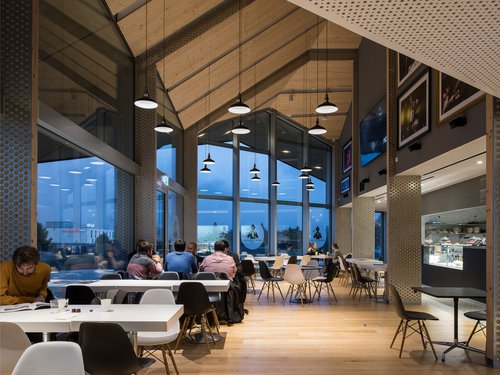 © Damien Barakat Architecture de CCHE du bâtiment public EPFL Artlab Suisse