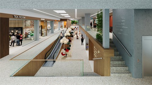 Concept transformation de CCHE pour le projet du centre commercial de la Tourelle Genève Suisse