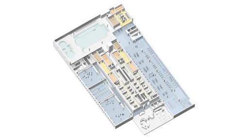 Architecture d'intérieur pour le Migros FitnessParc de Malley Suisse