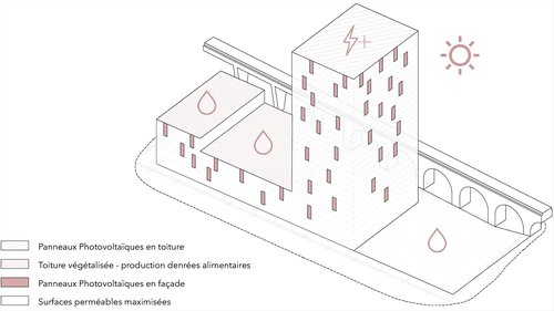 Urbanisme de CCHE pour le concours tour Tilia Suisse