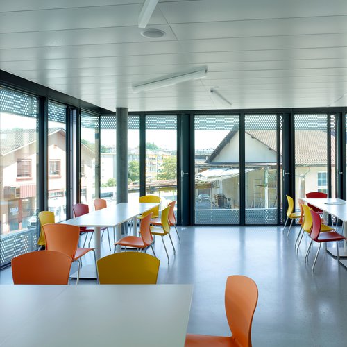 © Thomas Jantscher Architecture de CCHE du bâtiment administratif Flumeaux 41 Suisse