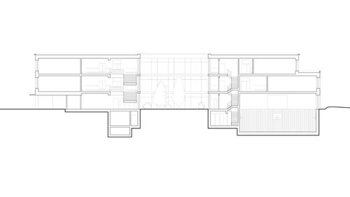 Architecture de CCHE pour l'école de Pont-Rouge à Lancy Genève Suisse