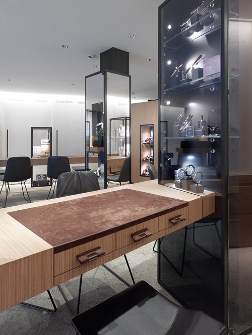 Architecture d'intérieur de CCHE de la Bijouterie Guillard Suisse