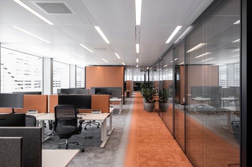 Architecture d'intérieur de CCHE pour l'aménagement de bureaux à Lausanne