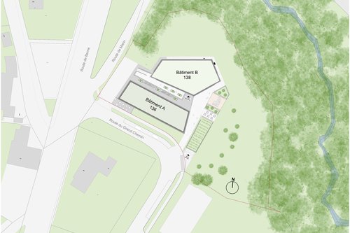 Urbanisme et Architecture de CCHE pour le quartier d'habitation Le Grand Chemin Nord Suisse