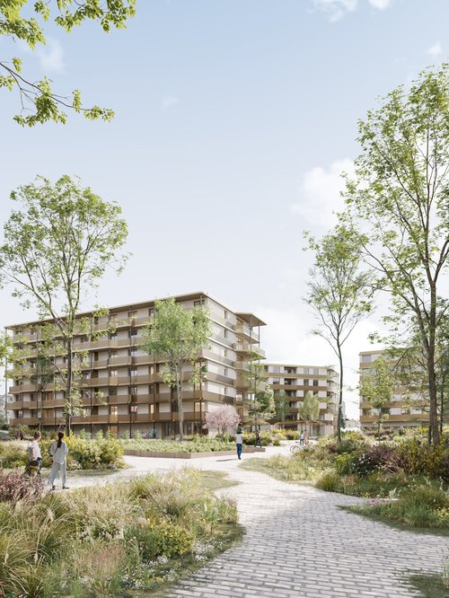 Concours d'architecture de CCHE pour les Tuileries 1 à Epalinges Suisse
