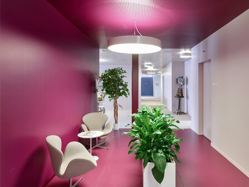 Architecture de CCHE du bâtiment administratif de la Loterie Suisse Romande Suisse