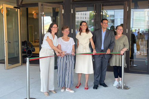 Actualité de CCHE pour l'inauguration de l'école Pont-Rouge de Lancy Genève Suisse