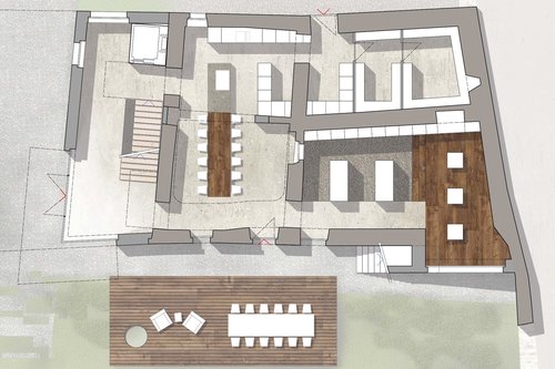 Architecture d'intérieur de CCHE d'un espace viticole et événementiel polyvalent à Riex